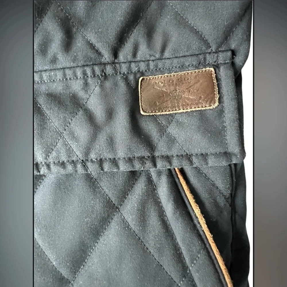 POLO GOLF RALPH LAUREN Classic Diamond Quilted Vest Navy Blue Seersucker Lining - Picture 7 of 11